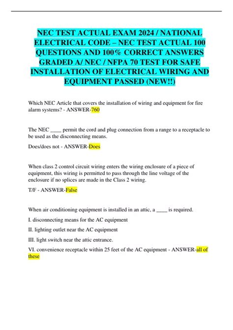 nec test questions reddit